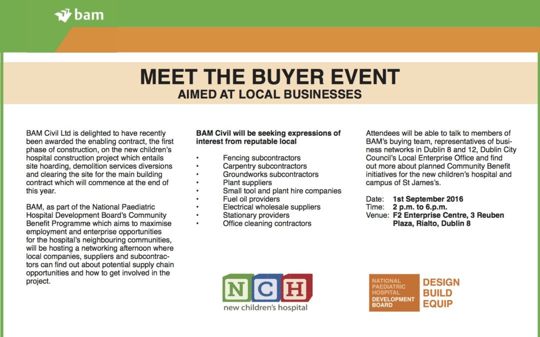 Meet the Buyer event for New Children’s Hospital Announced