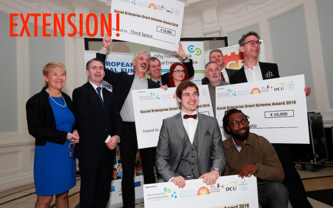 Extension! ICE Social Enterprise Grant Closing Date update