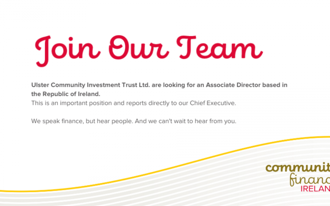 Community Finance Ireland Seek an Associate Director