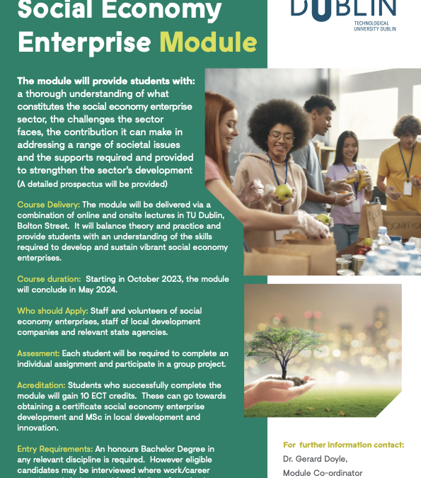 TU Dublin: Social Economy Enterprise Development Programme