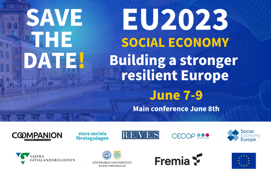 7-9 JUNE EU 2023 SOCIAL ECONOMY CONFERENCE IN GOTHENBURG