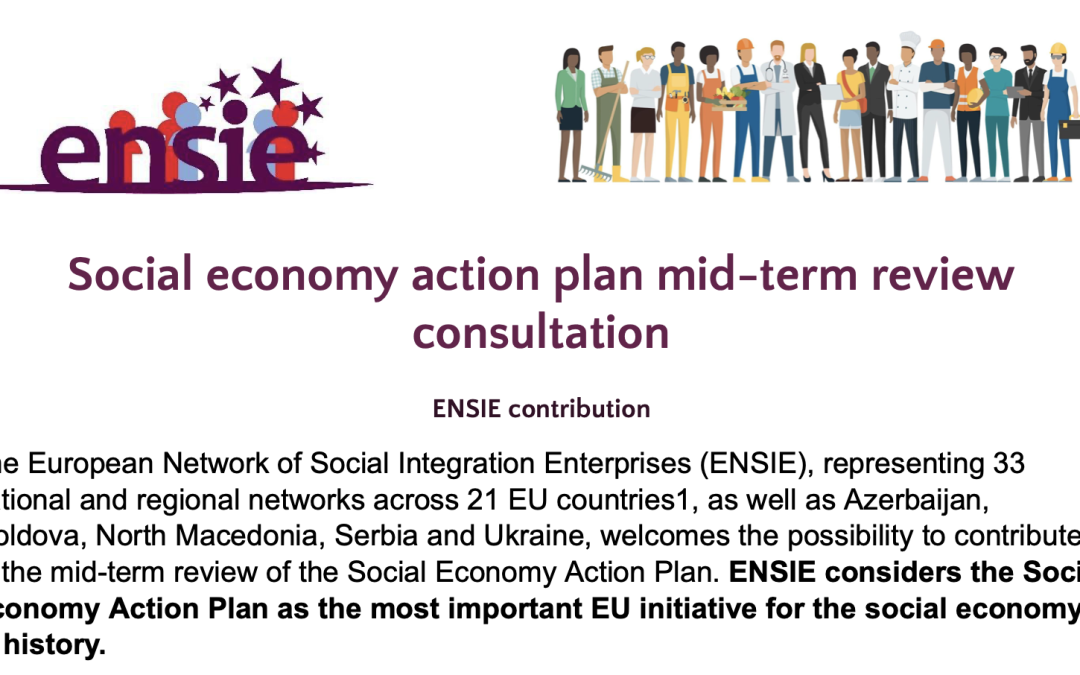 The European Commission launches the Mid-Term Review to the Social Economy Action Plan – ENSIE shares its vision